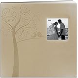 Pioneer Photo Albums MB-10EW Postbound Embossed Leatherette Frame Cover Wedding Memory Book, 12-Inch by 12-Inch, Tree