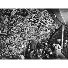 American Bomber Crew in the Frigid Aleutian Islands Play Cards While Relaxing in Their Quonset Hut Photographic Poster Print by Dmitri Kessel, 16x12