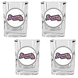 Atlanta Braves 4 Piece Square Shot Glass Set