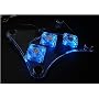 NoteBook Cool Pad - Acryl-Transparent - Bluelight &hellip von LinQ