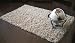 Kitchen & Housewares : Berrington - Natural - 120 x 180cm (4 x 6') - Pure New Wool Pile Designer Berber Thick Shaggy Rug (HOMESCAPES Brand) Normally Delivered Next Working Day with No Extra Cost