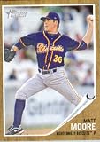 2011 Topps Heritage Minor League Baseball Card # 173 Matt Moore - Montgomery Biscuits / Tampa Bay Rays (Prospect / Rookie Card) MLB Trading In Protective Screwdown Case!