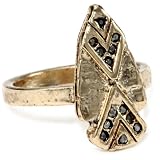 House of Harlow 1960 Hematite-Color Pave Arrowhead 