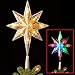 National Tree 11 Inch Bethlehem Star Tree Topper with 10 Battery Operated Dual Color LED Lights with 9 Functions (TA21-11L-B1)