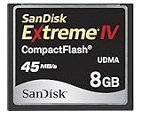 SanDisk 8GB Extreme IV UDMA Enabled CompactFlash 45mb/s Memory Card SDCFX4- ....