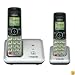 VTech CS6419-2 DECT 6.0 Cordless Phone, Silver/Black, 2 Handsets