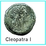 CLEOPATRA as ISIS. Under PTOLEMY. Ptolemaic Kingdom. Alexandria, Egypt. LARGE Æ HemiDrachm!