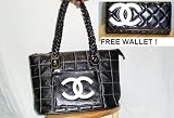 Chanel Purse with Free Wallet (Black)