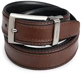 Nautica Mens 35Mm Saddle Leather Reversible Belt