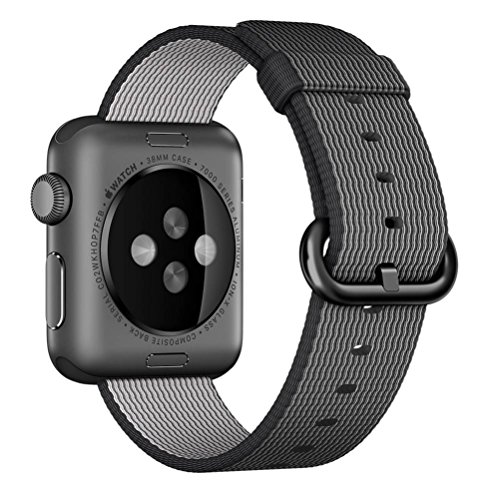 Apple Nylon Watchbands-Valuebuybuy Sports Royal Woven Nylon Wrist Band Strap Bracelet For 42mm Apple Watch Fits 145-215mm wrists-Black Apple Nylon Watchbands-Valuebuybuy Sports Royal Woven Nylon Wrist Band Strap Bracelet For 42mm Apple Watch Fits 145-215mm wrists-Black