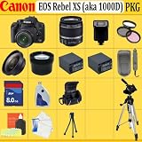 Canon EOS Rebel XS (a.k.a. 1000D) SLR Digital Camera Kit (Black)