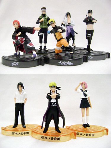 51dBdPYeBsL naruto: konoha gakuen figure set of 8