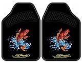 Ed Hardy Koi Fish Front Floor Mats 2-pc Set
