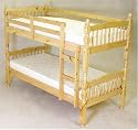 Milano Bunk Bed Single Pine Frame Only: Splits into 2 Beds
