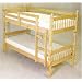 Milano Bunk Bed Single Pine Frame Only: Splits into 2 Beds