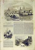 1853 DRESDEN ELBE SKETCHES PRAGUE KREUZ VIENNA MOLDAU