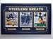 Autographed Mel Blount, Rocky Bleier and John Stallworth Photo - 8X10