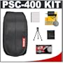 Canon PowerShot PSC-400 Carrying Case + NB-4L Battery + Tripod + Accessory Kit for SD780 IS, SD940 IS, SD960 IS, SD1000, SD1100 IS & SD1400 IS Digital Cameras