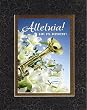 Beautiful and Inspiring 8 x 10 Inches Frame able Easter Floral Note Card (Alleluia, He Is Risen) on Double Beveled Matting