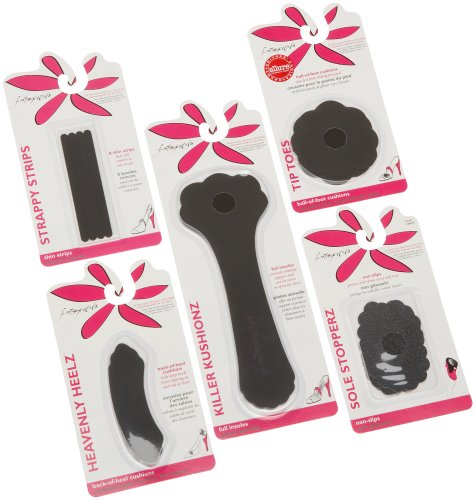 Foot Petals Women's Sole Solutionz & Peek-A-Shoe Pouch