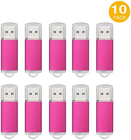 Bulk 10pcs USB 2.0 Flash Drives Memory Stick Storage Thumb Stick Pen - 1GB Pink