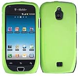 Neon Green Rubberized Hard Case Cover for Samsung Exhibit 4G T759