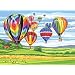 12 Inch x15-1/2 Inch Paint By Number Kit - Hot Air Balloons