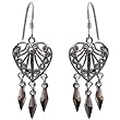 Sterling Silver Earrings for Girls 1.75 inches