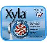 Ricochet Mints with Xylitol, Peppermint, 100-Count Mints (Pack of 6)