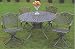 Oakland Living 48 inch Capital Round Table with Cast Top(Retail to be Fixed)