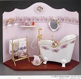 Reutter Porcelain Miniature Sitz Bath Room Setting