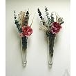 Set of Glass Pocket Wall Sconce Vases for Flowers