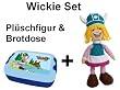 Plüschfigur und Brotdose