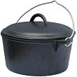 Texsport Pre-Seasoned Cast Iron Dutch Oven without Legs (Gray, 2 Quart)