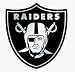 Oakland Raiders Silver Car Emblem