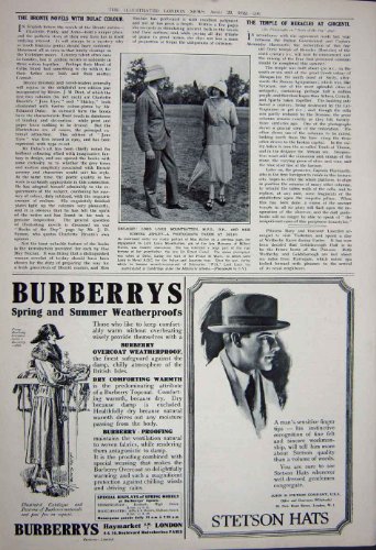 1922 BUCHANANS SCOTCH WHISKY STETSON HATS BURBERRYS