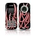 Red Neon Flames Design Protective Skin Decal Sticker for LG enV VX9900 Cell Phone