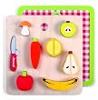 Janod 06529 - Vassoio di frutta e verdura magnetica, Gioco in legno