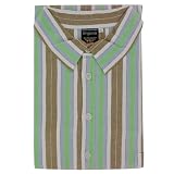 Mens Nightshirts - Fawn Stripe - Sizes Up To 6XLarge