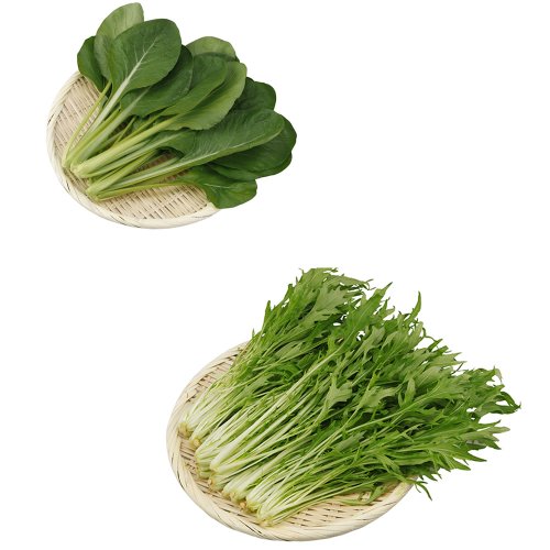 BIG YARD 国产野菜セット 新鲜小松菜&水菜