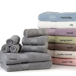 8pc Egyptian Cotton Oversized Towel Set, Orchid by
