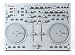 Vestax VCI-100 USB MIDI DJ Controller with Platter Controls (Silver)