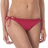 Mossimo Black: Ruffle Side-Tie Swim Bottoms - Berry