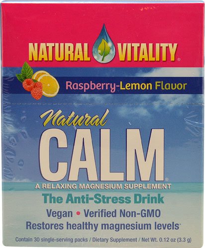Natural Vitality Natural Calm Anti Stress Drink 30 count Raspberry Lemon flavor