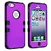 MYBAT IPHONE5HPCTUFFSO012NP Premium TUFF Case for iPhone 5 - 1 Pack - Retail Packaging - Grape/Black