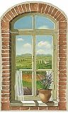 Brick Window Wall Mural