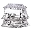 BLACK/WHITE Zebra Print 300Tc Sheet Set - KING