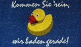 Produkt-Bild: KOKOS FUSSMATTE KOMMEN SIE REIN, WIR BADEN GERADE FU&szlig;ABTRETER BADEENTE