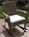 Hospitality Rattan X-9380-CUSH Grenada Patio Rocking Chair Optional Cushion