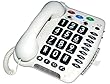 Geemarc Clearsound CL100 T�l�phone grosses touches Volume de r�ception +30 dB Blanc